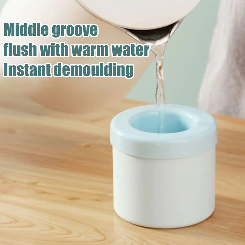 Silicone Cylinder Portable Ice Maker Bucket